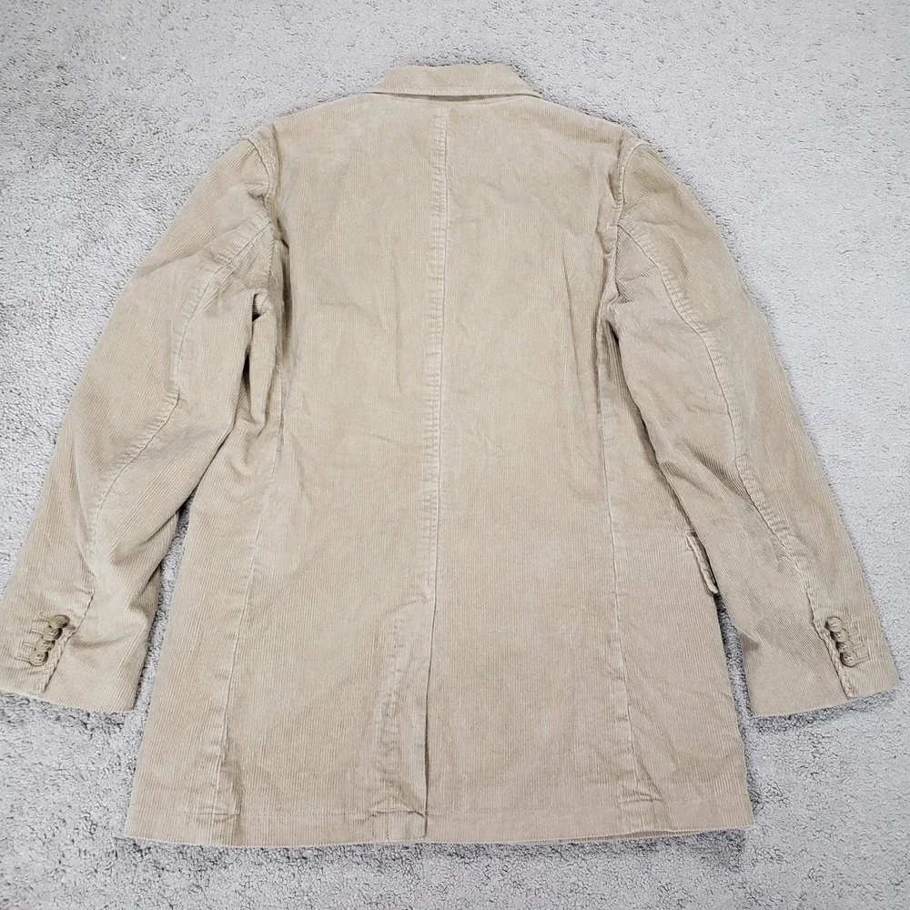 NEW Vintage Banana Republic Blazer Jacket Men S Tan Corduroy Sport Coat‎ Y2K
